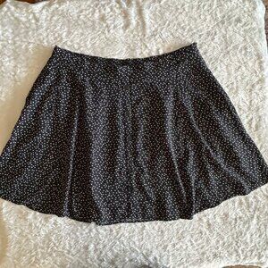 ModCloth Black & White Polka Dot Flouncy Skater Skirt With Pockets Size 2X